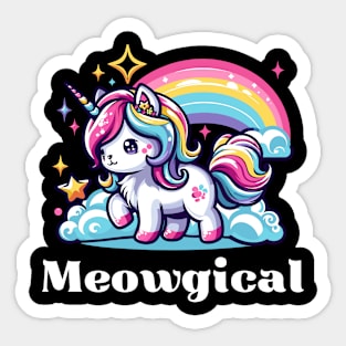 Meowgical - Unicorn Cat Sticker